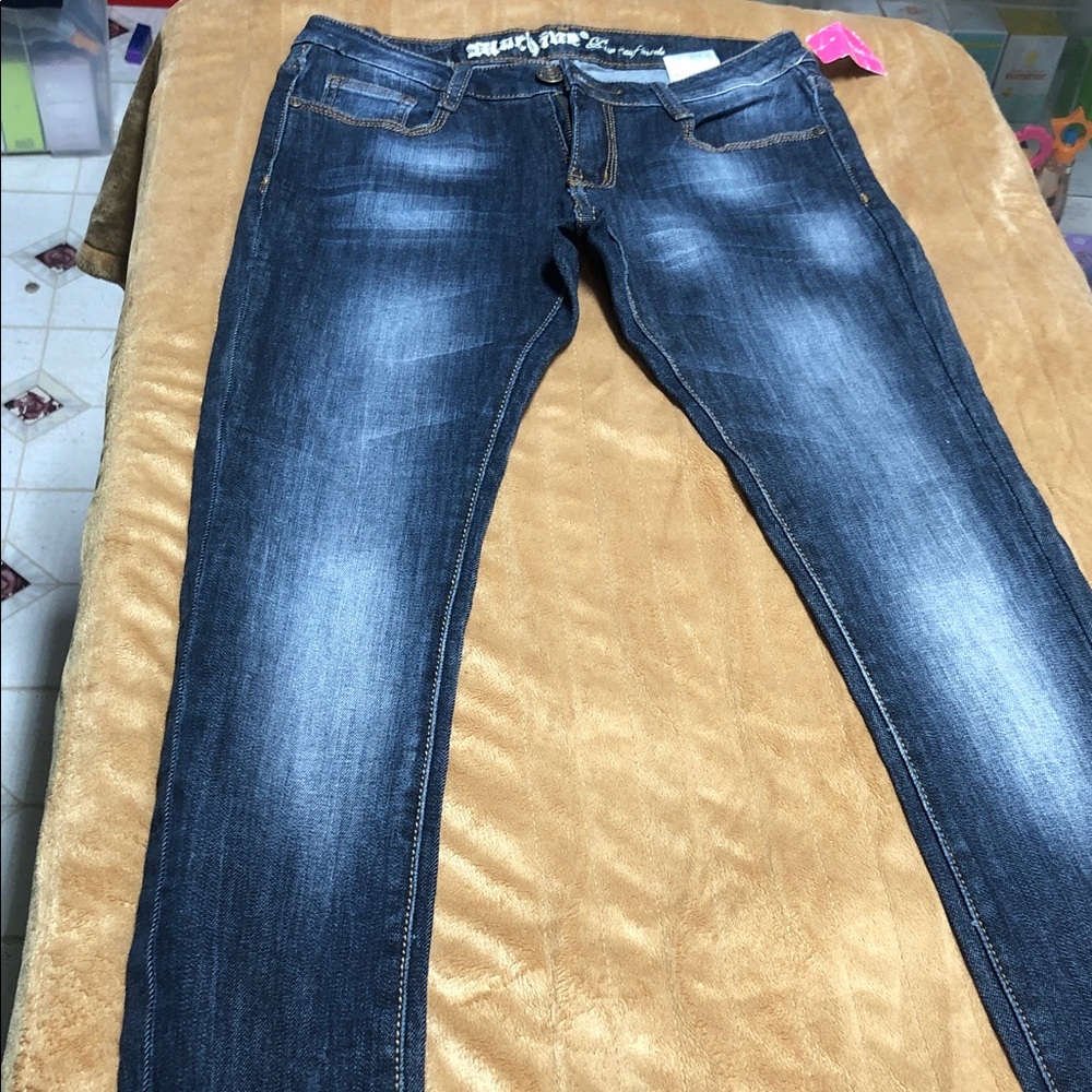 Machine Dark Wash Skinny Jeans